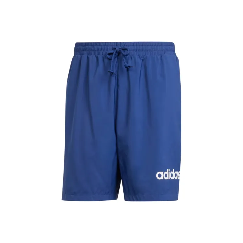 Adidas ESSENTIALS Linear Logo Casual Shorts Men's Dark Blue White-0