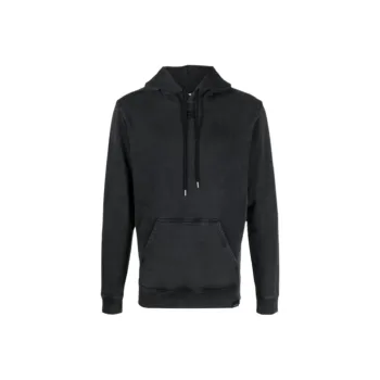 COURREGES Logo patch Drawstring Hoodie