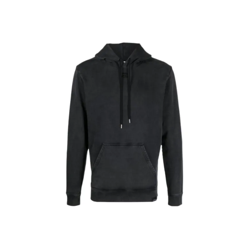 COURREGES Logo patch Drawstring Hoodie-0