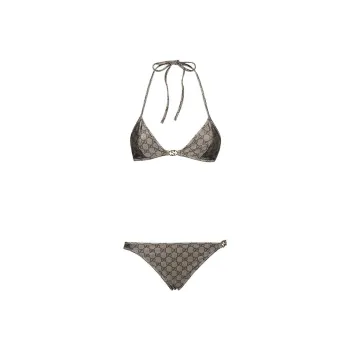 GUCCI Gg Stretch Jersey Bikini Beige