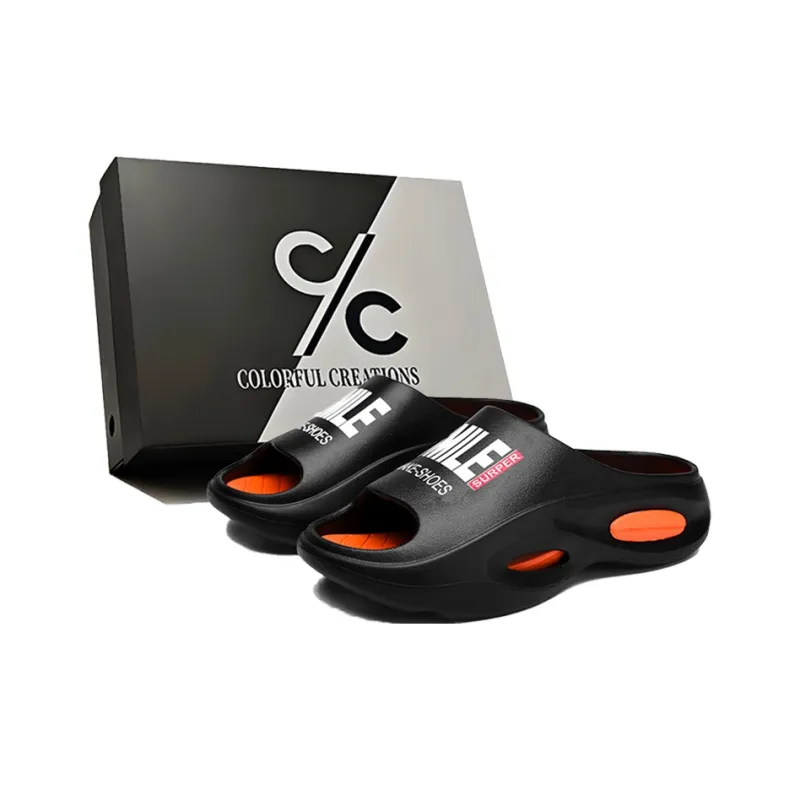 Colorful Creations Quiet, Slip Resistant, Quick Dry Slide Slippers Men's-3