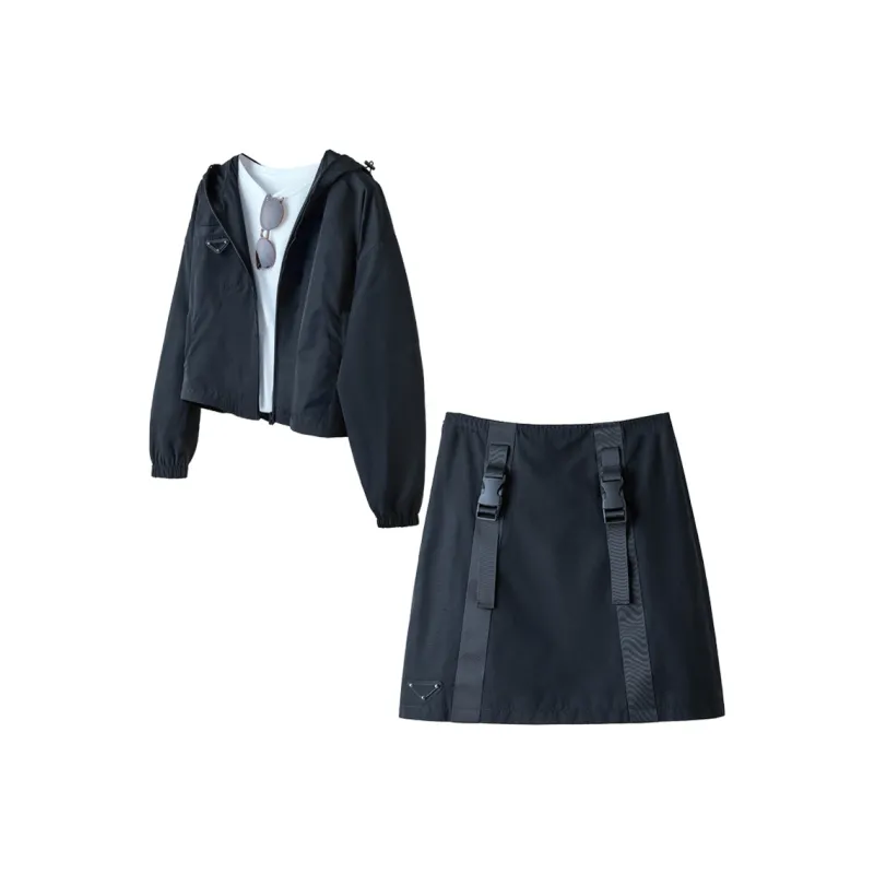 Cypress House Skirt Set Women's Black-0
