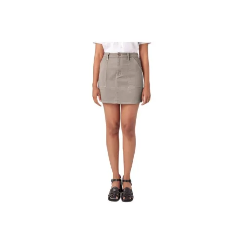 Dickies High Waisted Carpenter Skirt Denim Short Skirts Women's Gray