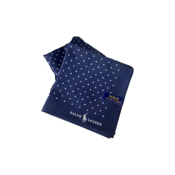 Polo Ralph Lauren Cotton Silk Scarves Unisex Blue