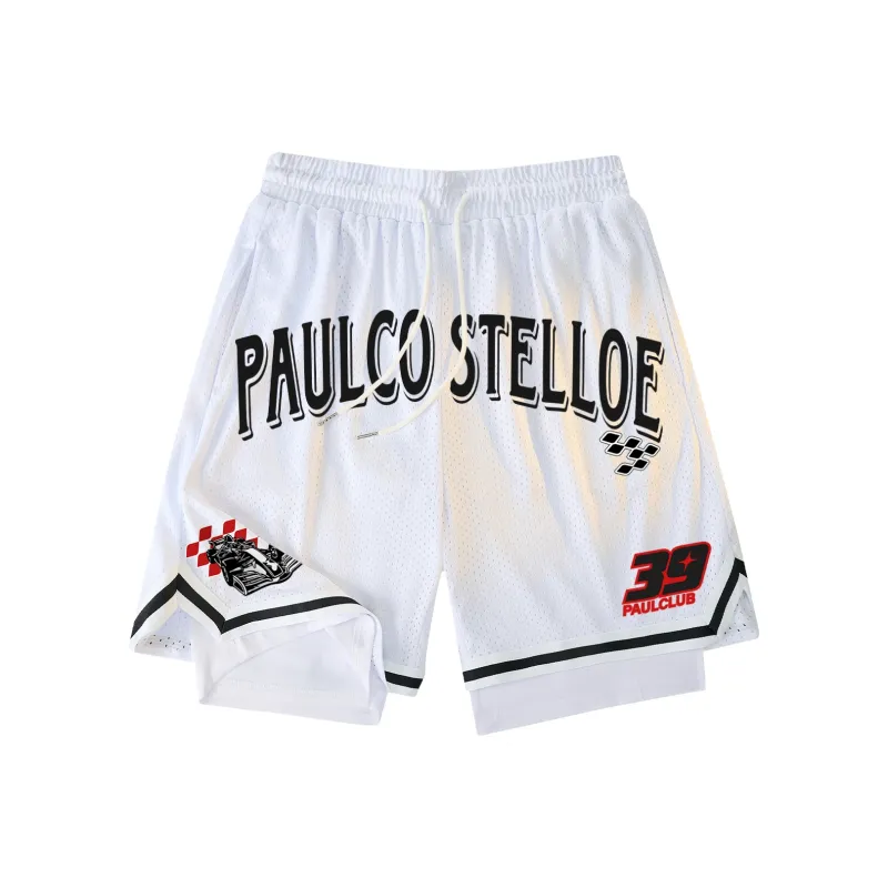 PAUL COSTELLOE Basketball Shorts Unisex-5