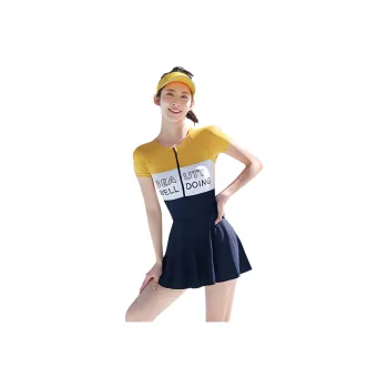 Youyou One-Piece Swimsuits Women's Brightening Yellow