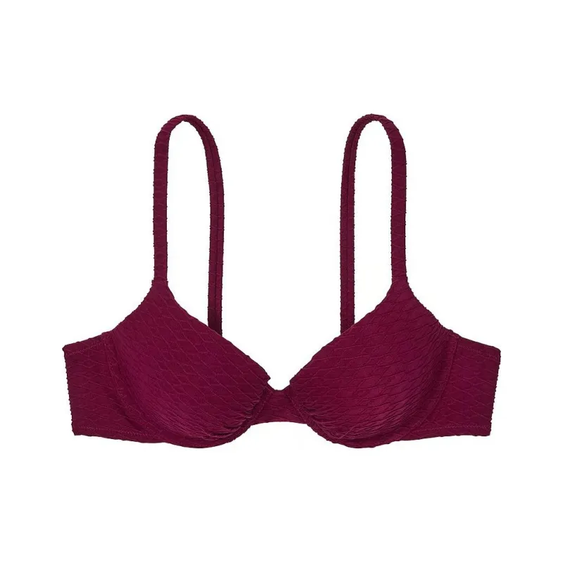 Victoria's Secret PINK Mix & Match Icon Push-Up Bikini Top / Pink Rouge Bikini Women's Rouge-0