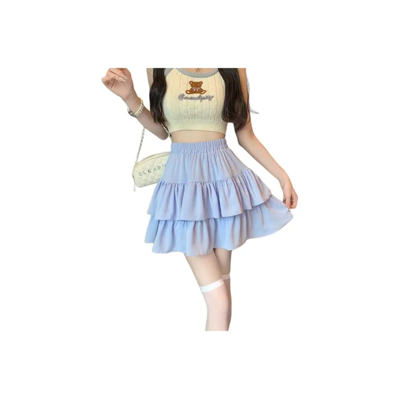 XIANSINIAO Casual Short Skirts Women's-4