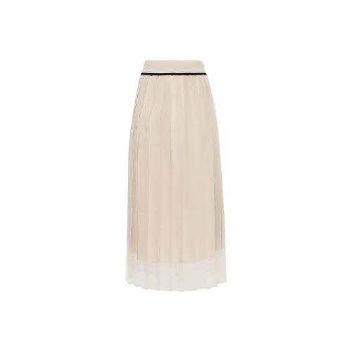 Brunello Cucinelli High waisted Silk Skirt