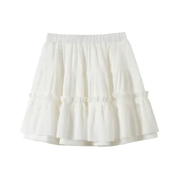 ABBY GODDESS Casual Short Skirts Women's White