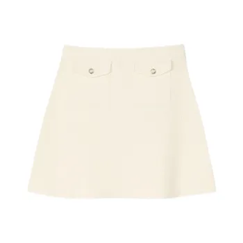 Sandro Ribbed Mini Skirt