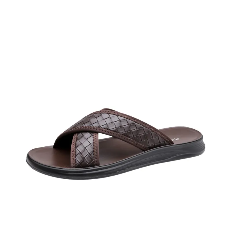Medd Slip Resistant Abrasion Resistant Slide Slippers Men's-5