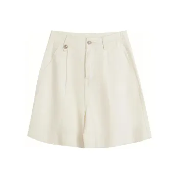 Olrain Denim Shorts Women's Ecru