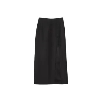 Sandro Casual Long Skirts Women's Black