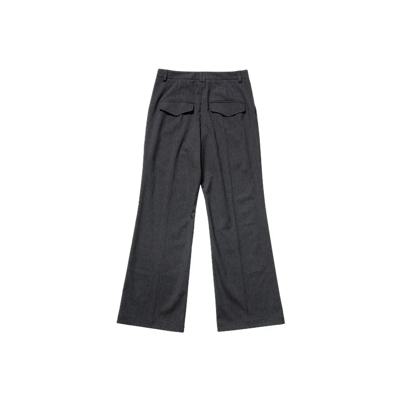UNRETRO Suit Trousers Women's Dark Gray Stripes-1