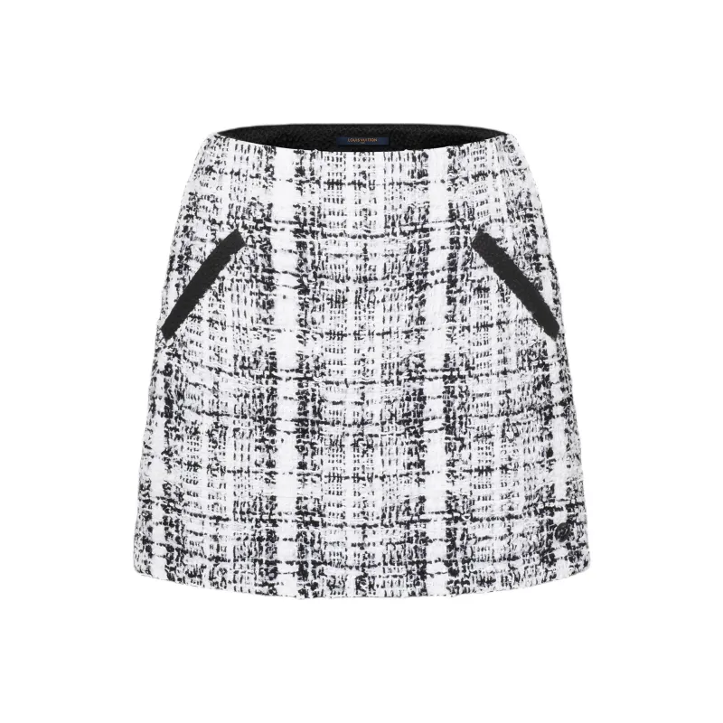 LOUIS VUITTON Casual Short Skirts Women's Black White-0