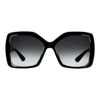 GUCCI Injection Molded Square Sunglasses Unisex Black