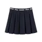 [MIU Style Girlish Letter Skirt]Dark Blue Cyan