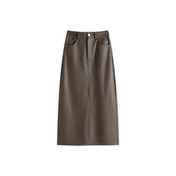Cypress House Casual Long Skirt Women's Dark Coffee