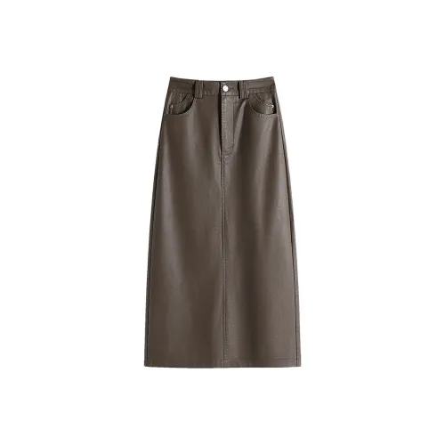 Cypress House Casual Long Skirt Women's Dark Coffee