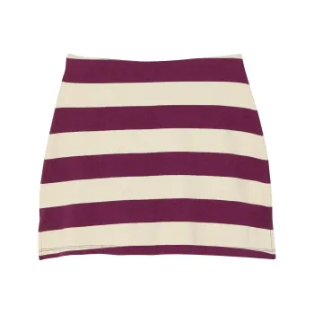 Victoria's Secret PINK Rugby Mini Skirt/Wild Rose Stripe Casual Short Skirts Women's Wild Rose Stripes