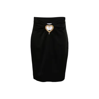 MOSCHINO Heart Cut out Mini Skirt