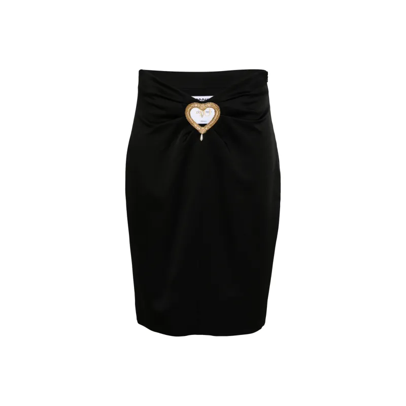 MOSCHINO Heart Cut out Mini Skirt-0