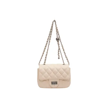Single Warehouse PU Shoulder Bag Regular Women's Ecru/Silver/Pink/Black