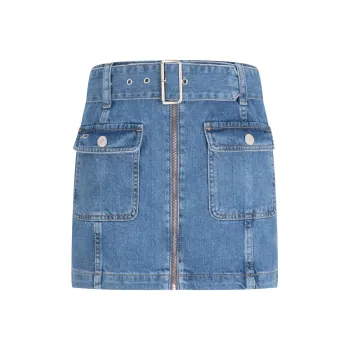 Tommy Hilfiger Denim Short Skirts Women's Denim Blue