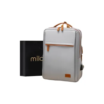 MILOOKY Oxford Backpack Unisex Gray