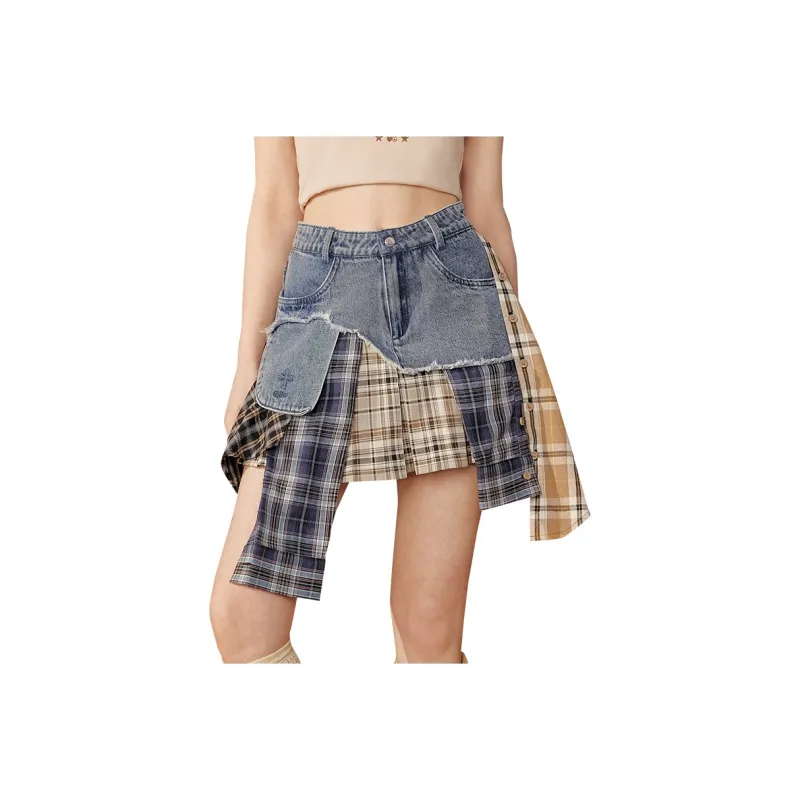 UNIFREE Denim Short Skirts Women's-0