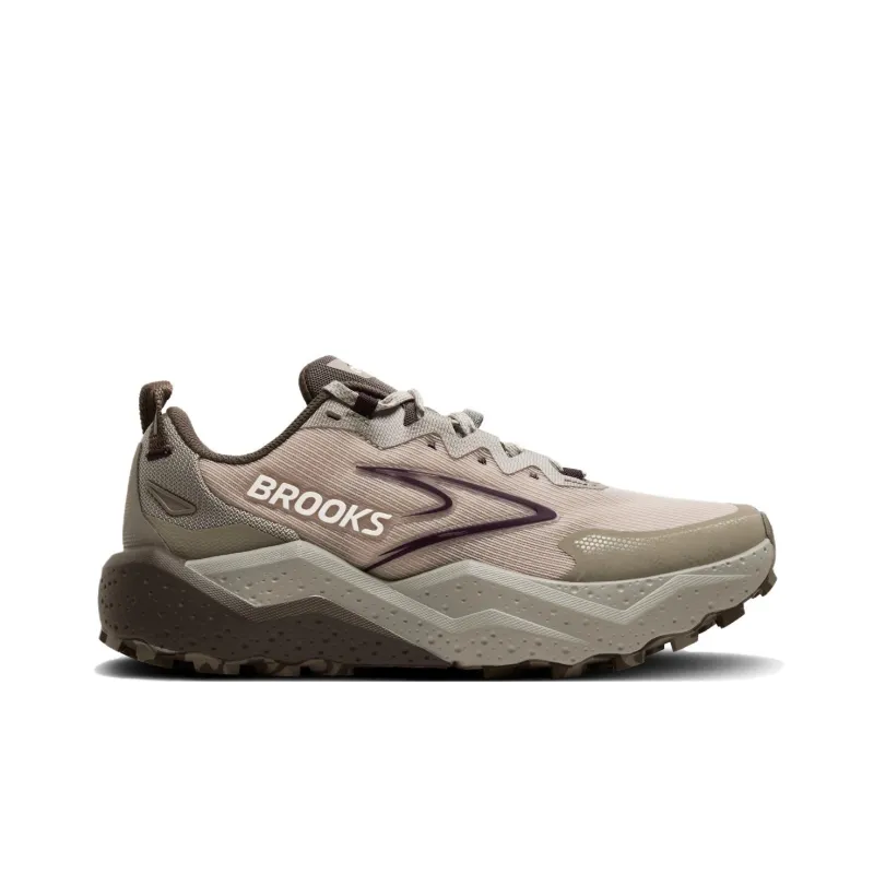 Brooks Caldera 8 Anti Slip Wear Resistant Low Top Running Shoes Women's Beige-1