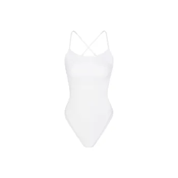 SKIMS SIGNATURE SWIM CAMI ONE PIECE One-piece Swimsuit Women's SNOW/Snow