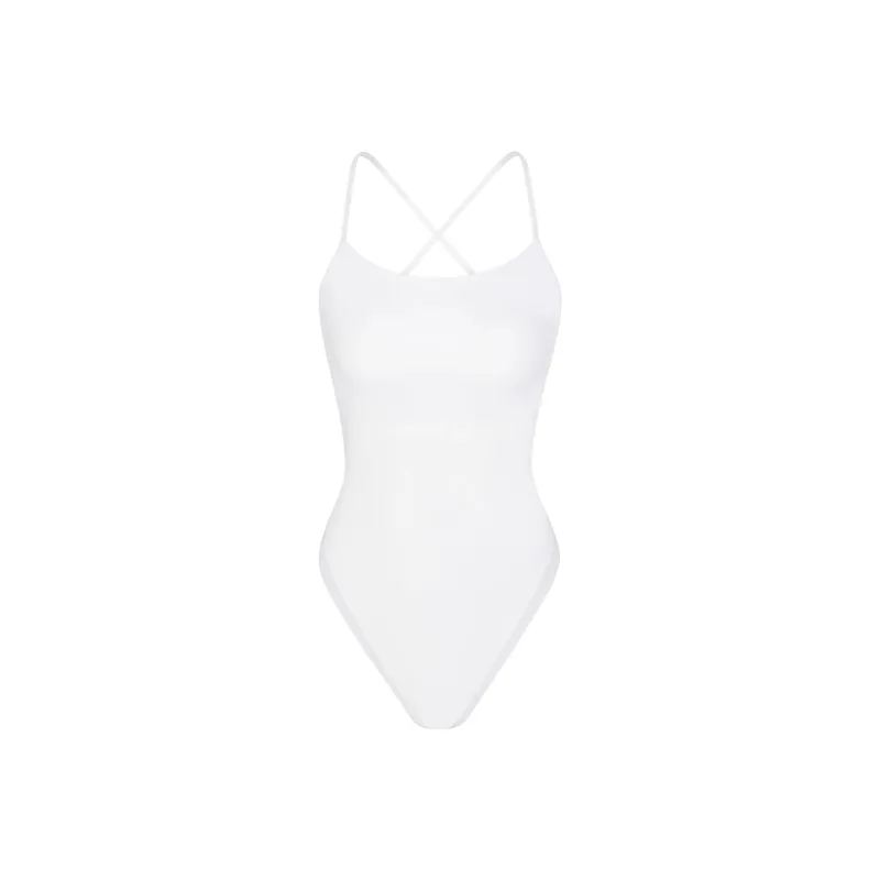 SKIMS SIGNATURE SWIM CAMI ONE PIECE One-piece Swimsuit Women's SNOW/Snow-0