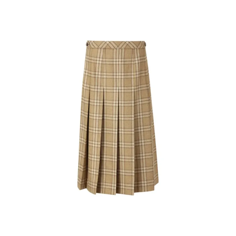 III VIVINIKO Casual Long Skirt Women's Khaki-0