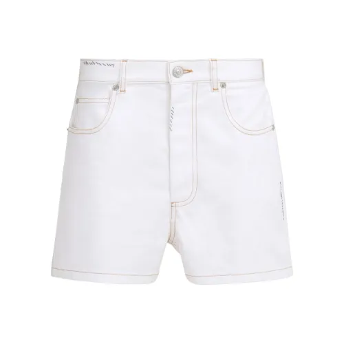 MARNI High Waist Floral Printed Denim Shorts