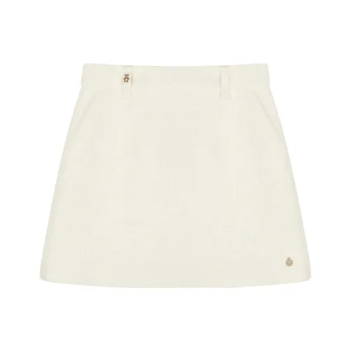 Teenie Weenie Casual Short Skirts Women's Ivory White