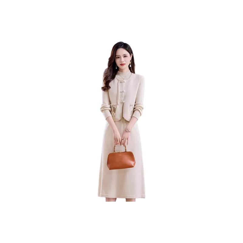Yi Mengyuan Two Piece Skirt Sets Women's-4