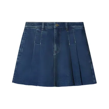 PSALTER Denim Shorts Women's Navy Blue