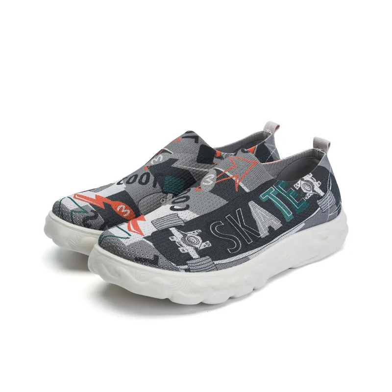 Mulinsen Breathable Quick Dry Low Top Casual Shoes Men's Gray-1