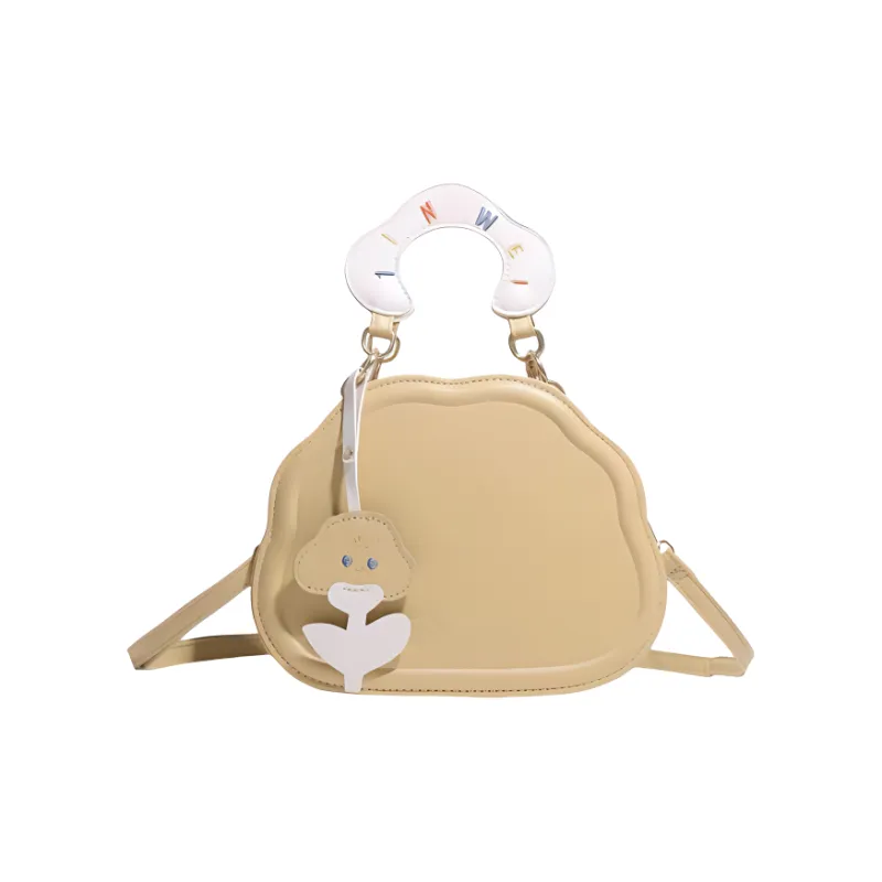 GATOER PU Handbag Regular Women's White/Yellow-3