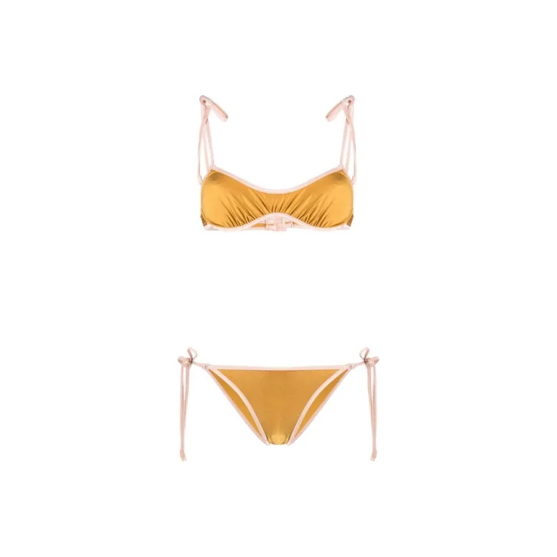 Zimmermann FW23 Bikini Women's Mustard Yellow-0