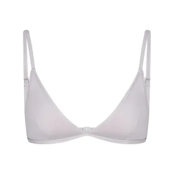 SKIMS SIGNATURE SWIM ADJUSTABLE TRIANGLE TOP Bikini Women's Chrome/Chrome-Plated