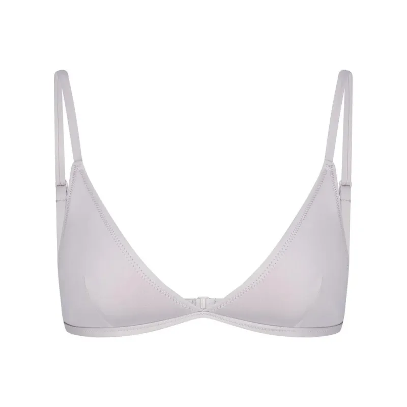 SKIMS SIGNATURE SWIM ADJUSTABLE TRIANGLE TOP Bikini Women's Chrome/Chrome-Plated-0