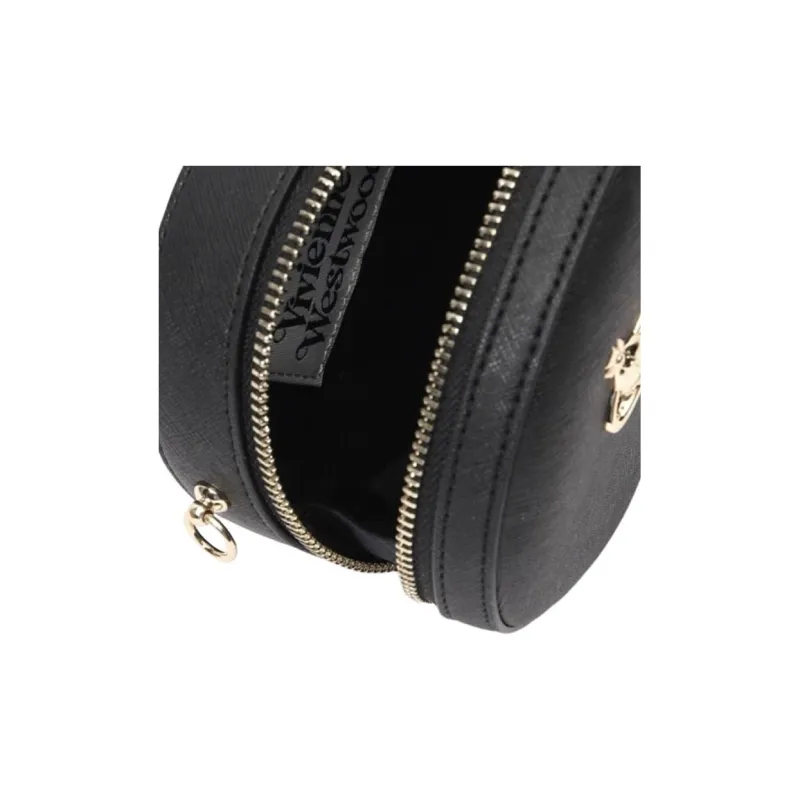 Vivienne Westwood Calfskin Shoulder Bag Women's Black-3