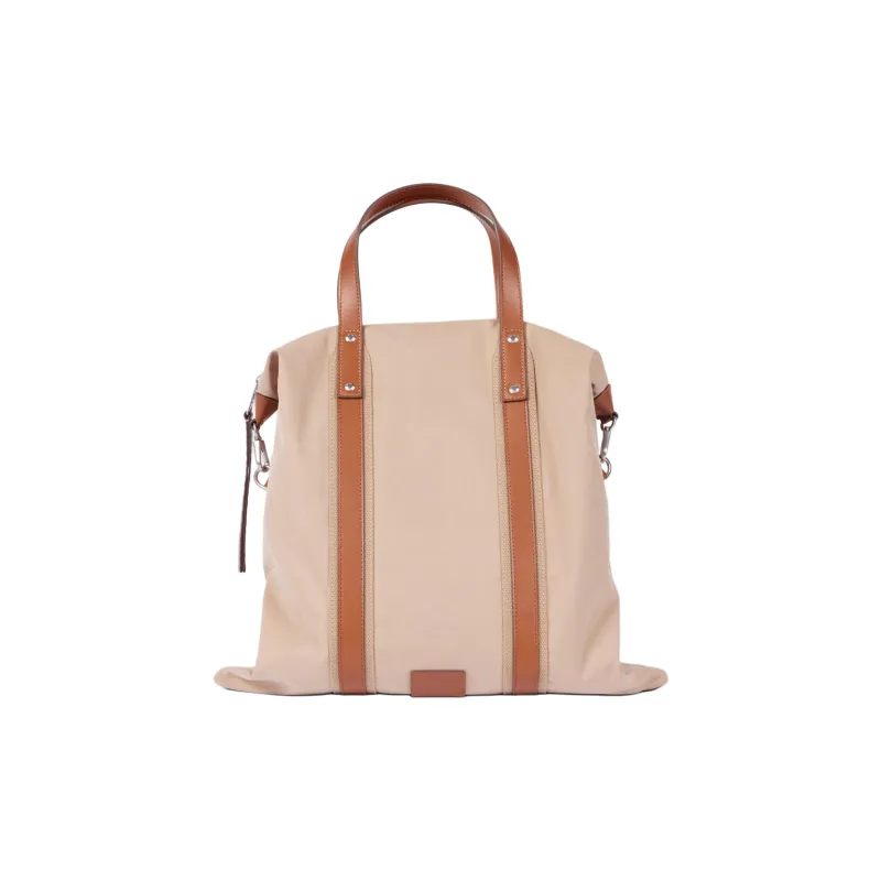 Paul Smith Polyester Tote Bag, Shopping Bag, Shoulder Bag, Crossbody Bag, Handbag Unisex Beige & Brown-1