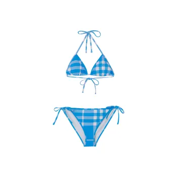 Burberry SS23 Two Piece Swimsuits Women's Blue