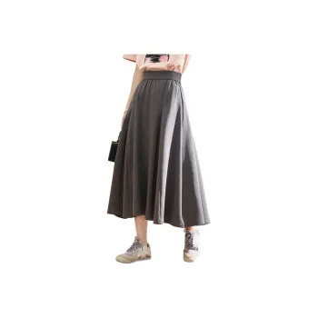 MISHOW Casual Long Skirt Women's Gray