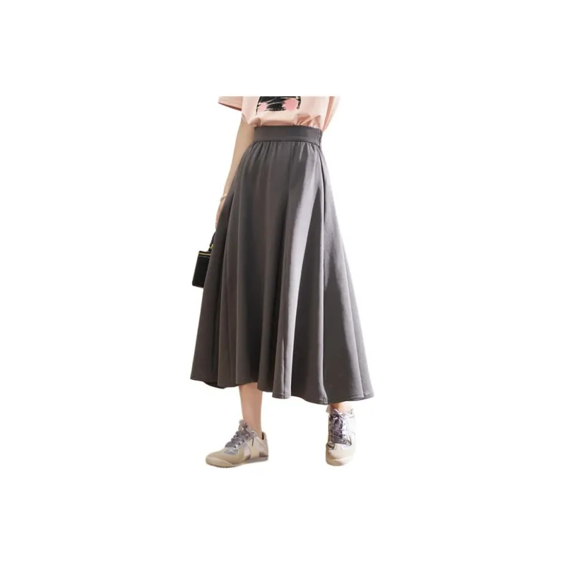 MISHOW Casual Long Skirt Women's Gray-0
