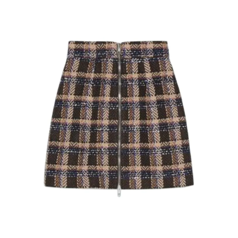 GUCCI Casual Short Skirts Women's Brown-0